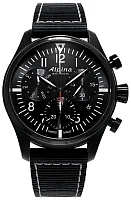 Alpina Startimer Pilot Quartz Chronograph Day-Date Black PVD AL-371BB4FBS6