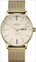Sternglas Berlin Automatic Day-Date Champagne Dial Milanaise Gold Bracelet S02-BE14-MI05