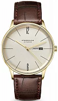 Sternglas Berlin Quartz Day-Date Champagne Dial S01-BE14-HE01