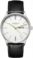 Sternglas Berlin Quartz Day-Date Metro Silver Black Bracelet S01-BE10-HE04