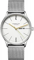 Sternglas Berlin Quartz Day-Date Metro Silver Milanaise S01-BE10-MI04