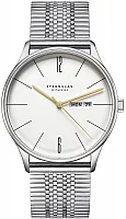 Sternglas Berlin Quartz Day-Date Metro Silver SuperSlim Bracelet S01-BE10-ME08