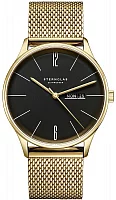 Sternglas Berlin Quartz Day-Date Piano Black Milanaise S01-BE04-MI05