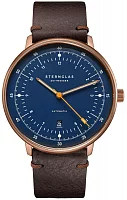 Sternglas Hamburg Automatic Date Dark Blue Bronze PVD S02-HH46-VI17