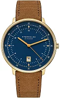 Sternglas Hamburg Quartz Date Dark Blue Gold S01-HH07-WL02