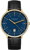 Sternglas Hamburg Quartz Date Dark Blue Gold S01-HH07-HE03