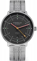 Sternglas Hamburg Automatic Date Neugraphit SuperSlim Bracelet S02-HH39-ME08