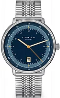 Sternglas Hamburg Edition 1911 Quartz Date Blue Dial Stainless Steel Mesh S01-HHT06-ME08