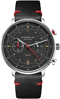 Sternglas Hamburg Mecha-Quartz Chrono Date Black Dial Neuwerk Limited Edition S01-HCN03-VI29