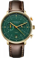 Sternglas Hamburg Mecha-Quartz Chrono Vintage Edition Brown Leather Strap S01-HCV22-BR01