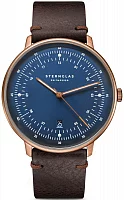Sternglas Hamburg Quartz Date Dark Blue Bronze PVD S01-HH27-VI17