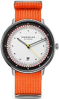 Sternglas Hamburg Quartz Date Limited Edition Hafen Signal Orange NATO Strap S01-HHH16-FI02