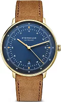 Sternglas Hamburg Quartz Date Limited Edition Marine Light-Brown Strap S01-HHM07-WL02