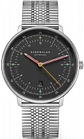 Sternglas Hamburg Quartz Date Neugraphit SuperSlim Bracelet S01-HH39-ME08