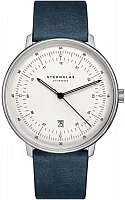 Sternglas Hamburg Quartz Date Silver Dial S01-HH10-VI13