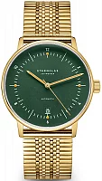 Sternglas Naos Automatic Dark Green Yellow Gold PVD SuperSlim Bracelet S02-NA22-ME09