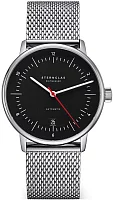 Sternglas Naos Automatic Date Black Dial Mesh S02-NA43-MI04