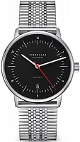 Sternglas Naos Automatic Date Black Dial Mesh S02-NA43-ME08