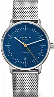 Sternglas Naos Automatic Date Blue Dial Mesh S02-NA45-MI04