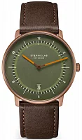 Sternglas Naos Edition 1905 Green Dial Brown Leather Strap S01-NAT35-MO27
