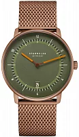 Sternglas Naos Edition 1905 Green Dial Stainless Steel Mesh Bracelet S01-NAT35-MI11