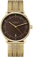 Sternglas Naos Edition Heritage Espresso Dial Yellow Gold PVD Bracelet S01-NAE21-ME09