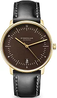 Sternglas Naos Edition Heritage Espresso Dial Black Leather Strap S01-NAE21-BR04