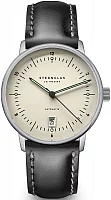 Sternglas Naos Pro Automatic Date Alabaster Dial Bridle Black Strap S02-NP26-BR02