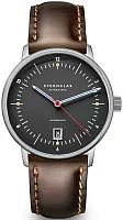 Sternglas Naos Pro Automatic Date Anthracite Dial Bridle Dark Brown Strap S02-NP11-BR03