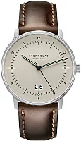 Sternglas Naos Quartz Big Date Brown Leather Strap S01-NAG26-BR03