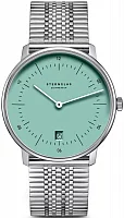 Sternglas Naos Quartz Date Turquoise Dial SuperSlim Bracelet S01-NA37-ME08