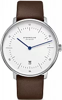 Sternglas Naos XL Quartz Date White Dial S01-NX01-PR04