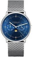 Sternglas Naos Quartz Moonphase Day-Date Midnight Blue Dial S01-NM06-MI04