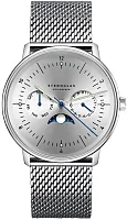 Sternglas Naos Quartz Moonphase Day-Date Silver Dial S01-NM52-MI04