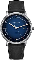 Sternglas Naos Solar Date Blue Dial Black Leather Strap Titan Edition S01-NST06-HY06
