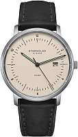Sternglas Naos Solar Date Sand Dial Black Leather Strap Titan Edition S01-NST26-HY06
