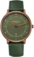 Sternglas Naos XL Edition 1905 Green Dial Green Leather Strap S01-NXT35-MO26