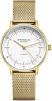 Sternglas Naos XS Automatic White Dial Yellow Gold PVD Mesh S02-ND02-MI07