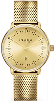 Sternglas Naos XS Edition Elyra Quartz Date White Dial Mesh S01-NDE12-MI07