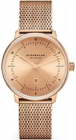 Sternglas Naos XS Edition Elyra Quartz Date White Dial Mesh S01-NDE55-MI09