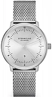 Sternglas Naos XS Edition Elyra Quartz Date White Dial Mesh S01-NDE10-MI01