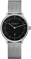 Sternglas Naos XS Quartz Date Black Dial Mesh S01-ND53-MI01