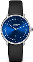 Sternglas Naos XS Quartz Date Blue Dial Black Leather Strap S01-ND58-KL05