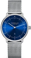 Sternglas Naos XS Quartz Date Blue Dial Mesh S01-ND58-MI01