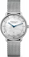 Sternglas Naos XS Quartz Date Mother of Pearl Dial Mesh S01-NDP44-MI01