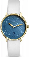 Sternglas Naos XS Quartz Date Mother of Pearl Dial Yellow Gold PVD S01-NDP07-KL13