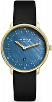Sternglas Naos XS Quartz Date Mother of Pearl Dial Yellow Gold PVD S01-NDP07-KL08