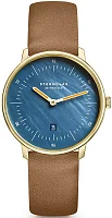 Sternglas Naos XS Quartz Date Mother of Pearl Dial Yellow Gold PVD S01-NDP07-KL07