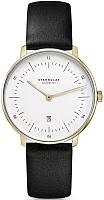 Sternglas Naos XS Quartz Date White Dial Yellow Gold PVD S01-ND50-KL08