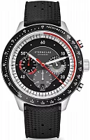 Sternglas Tachymeter 2.0 Meca-Quartz Chrono Black Dial Black Rubber Tropic Strap S01-TM03-KA04